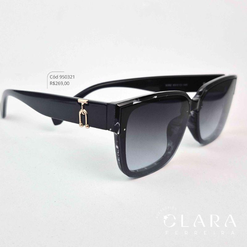 Óculos Solar GATINHO PRETO - INSPIRAÇÃO TIFFANY - Lente  - 9352-PRETO LENTE DEGRADE