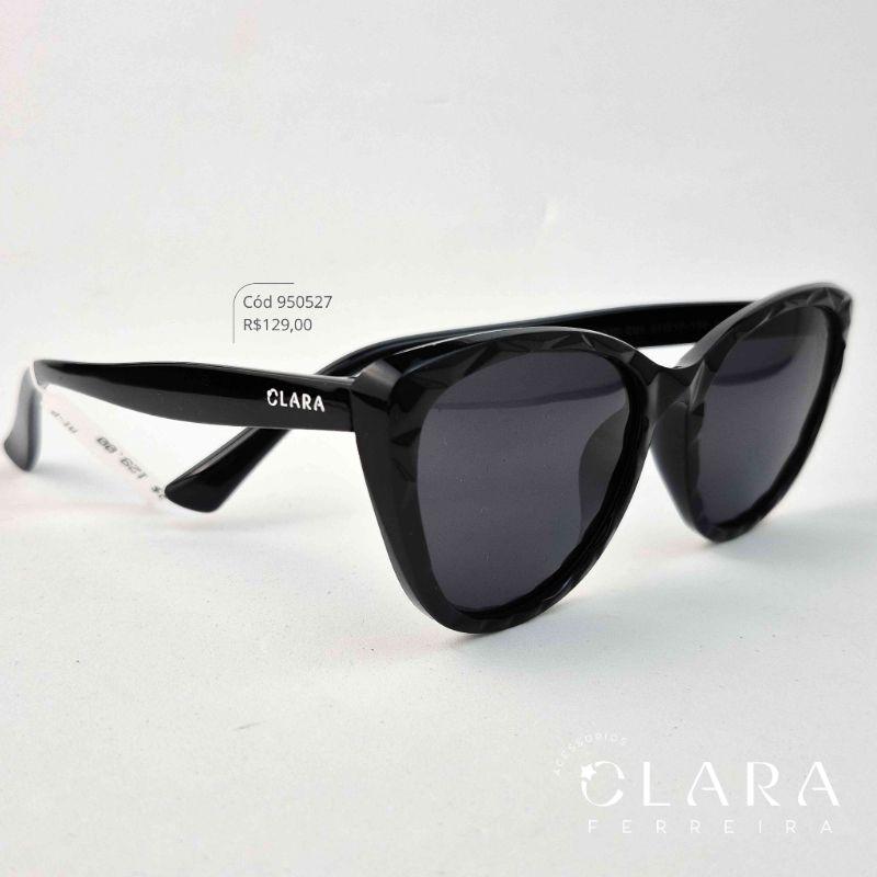 Óculos Solar INFANTIL GATINHO PRETO - CLARINHA KIDS - Lente Anti-impacto Polarizada - 2010-C1