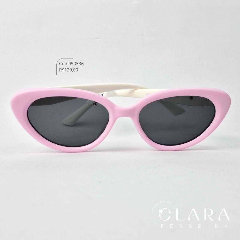 Óculos Solar INFANTIL GATINHO ROSA - CLARINHA KIDS - Lente Anti-impacto Polarizada - OT6095-C11