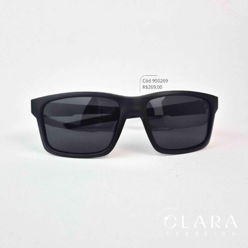 Óculos Solar MASCULINO QUADRADO PRETO - INSPIRAÇÃO RAY-BAN - Lente Anti-impacto Polarizada - P847-C1