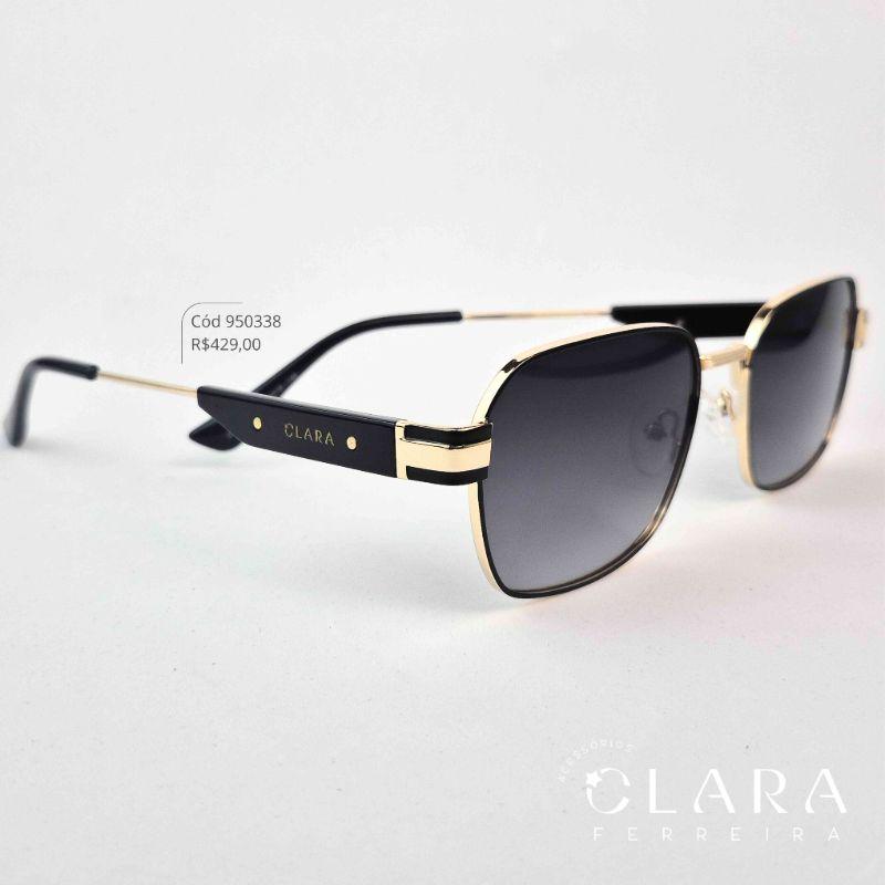 Óculos Solar QUADRADO  ARMAÇÃO EM METAL - INSPIRAÇÃO RAY-BAN - Lente Anti-impacto Polarizada - ZZ4431P-C1