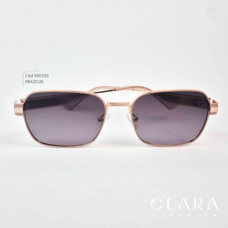 Óculos Solar QUADRADO  ARMAÇÃO EM METAL - INSPIRAÇÃO RAY-BAN - Lente Anti-impacto Polarizada - ZZ4431P-C5