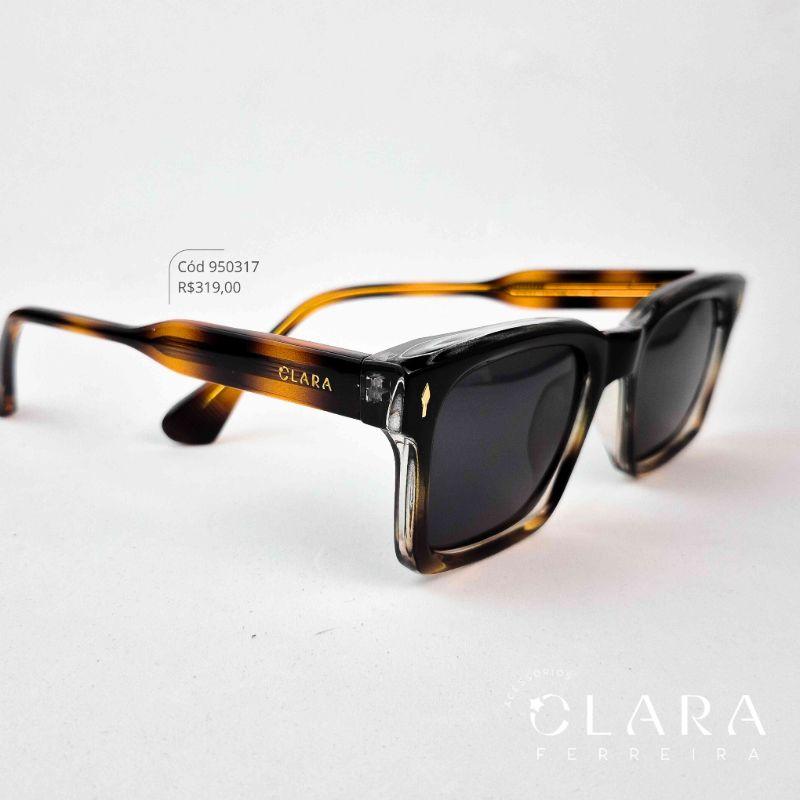 Óculos Solar QUADRADO ONÇA MARROM – INSPIRAÇÃO PRADA - Lente  - 58950-C2