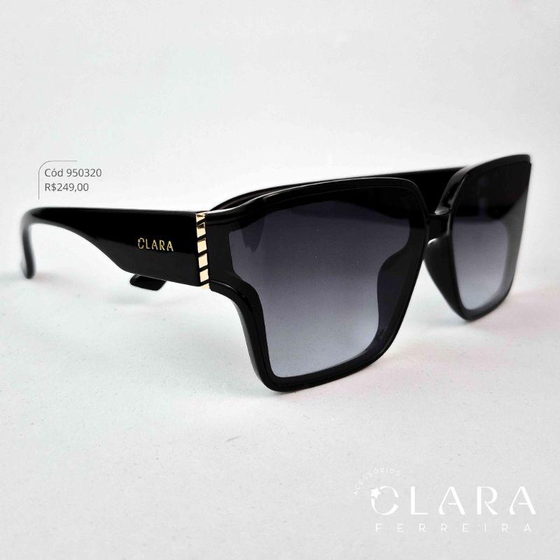 Óculos Solar QUADRADO PRETO - INSPIRAÇÃO PRADA  - Lente Resina - 9419