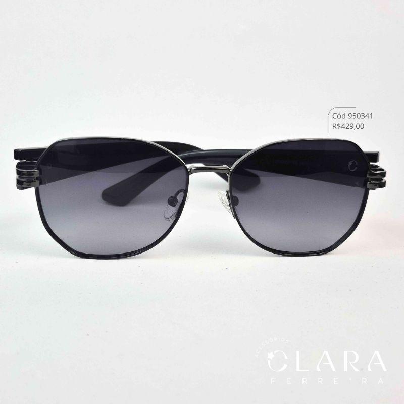 Óculos Solar REDONDO ARMAÇÃO EM METAL - INSPIRAÇÃO LOUIS VUITTON - Lente Anti-impacto Polarizada - ZZ4433P-C3