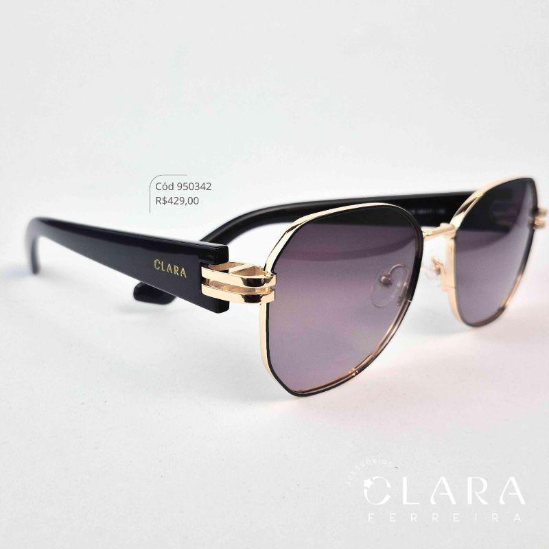 Óculos Solar REDONDO ARMAÇÃO EM METAL - INSPIRAÇÃO LOUIS VUITTON - Lente Anti-impacto Polarizada - ZZ4433P-C5