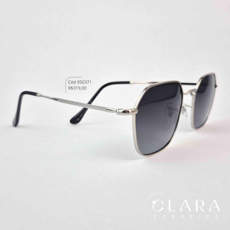 Óculos Solar REDONDO ARMAÇÃO EM METAL - INSPIRAÇÃO RAY-BAN - Lente Anti-impacto Polarizada - KZ7942P-C5