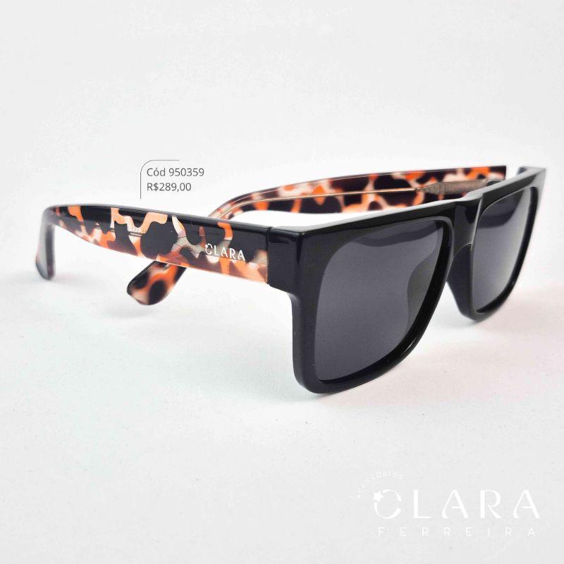 Óculos Solar REDONDO ONÇA PRETA - INSPIRAÇÃO RAY-BAN - Lente Anti-impacto Polarizada - HA2320-C2