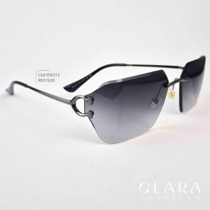 Óculos Solar RETRO ARMAÇÃO EM METAL - INSPIRAÇÃO LOUIS VUITTON - Lente Resina - 6903855-PRETO