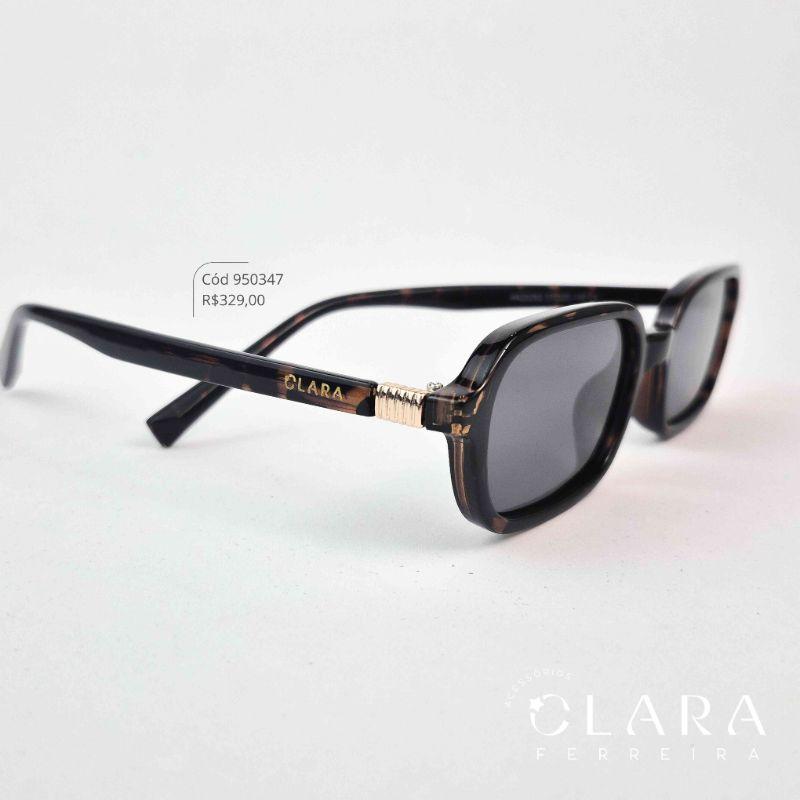 Óculos Solar RETRO OVAL ONÇA MARROM - INSPIRAÇÃO RAY-BAN - Lente Anti-impacto Polarizada - HA20262-C4