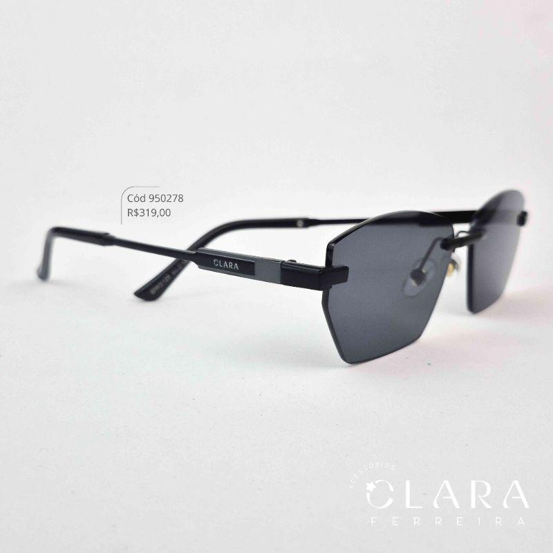 Óculos Solar RETRO PRETO - INSPIRAÇÃO CHANEL - Lente Resina - OW3128