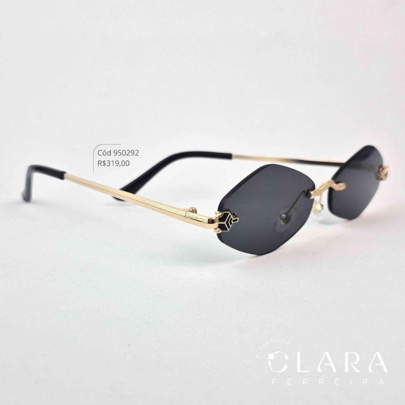 Óculos Solar RETRO PRETO – INSPIRAÇÃO VERSACE - Lente Resina - 6806-C1