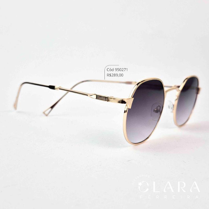 Óculos Solar RETRO REDONDO ARMAÇÃO EM METAL - INSPIRAÇÃO RAY-BAN - Lente Resina - ML5167-C2