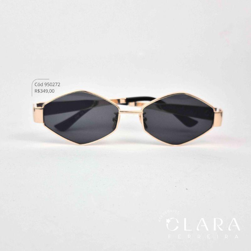 Óculos Solar VINTAGE ARMAÇÃO EM METAL - INSPIRAÇÃO MIU-MIU - Lente Resina - 2167-C3