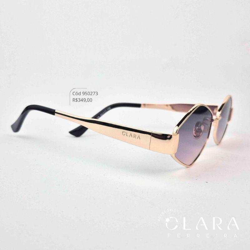 Óculos Solar VINTAGE ARMAÇÃO EM METAL - INSPIRAÇÃO MIU-MIU - Lente Resina - 2167-C6