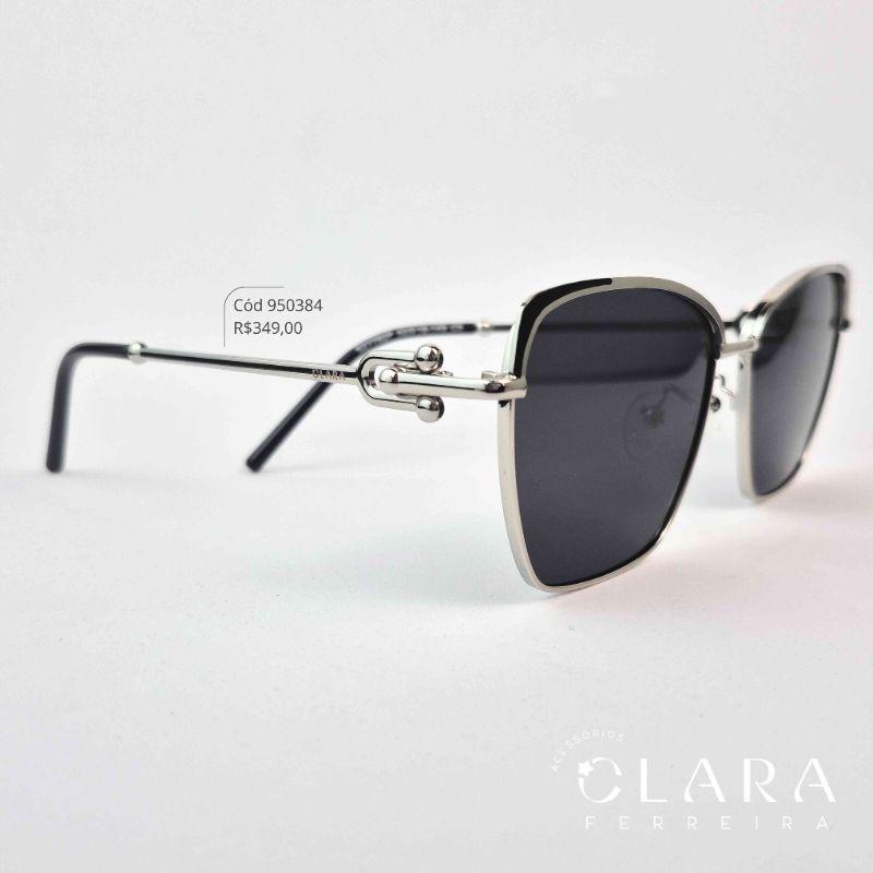 Óculos Solar GATINHO ARMAÇÃO EM METAL - INSPIRAÇÃO TIFFANY - Lente Anti-impacto Polarizada - SZ7782P-C5