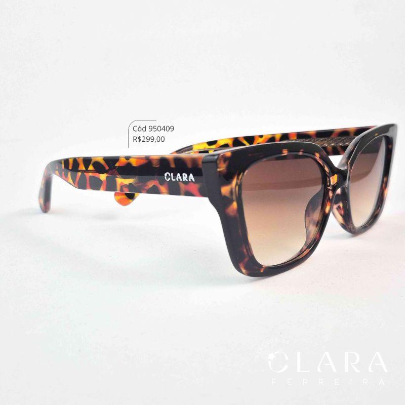 Óculos Solar GATINHO ONÇA MARROM - INSPIRAÇÃO GUCCI - Lente Resina - AF81101C-C3