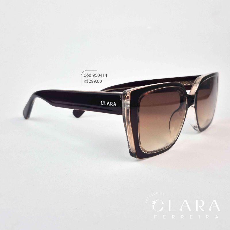 Óculos Solar QUADRADO MARROM - INSPIRAÇÃO GUCCI - Lente Resina - AF81091C-C5