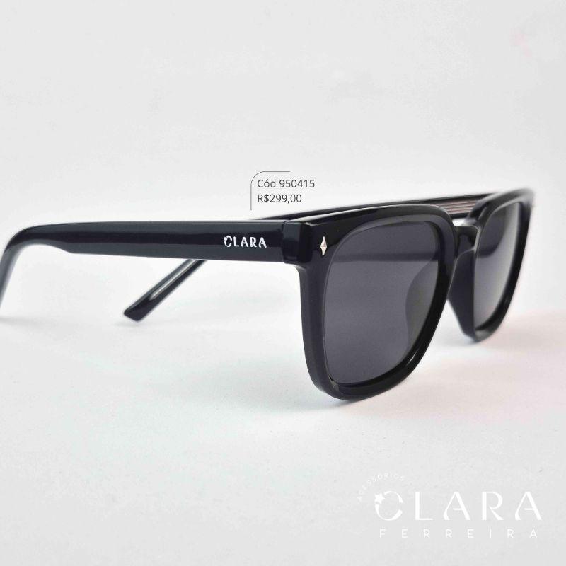 Óculos Solar QUADRADO PRETO - INSPIRAÇÃO RAY-BAN - Lente Anti-impacto Polarizada - BZ028-C1
