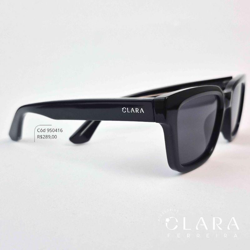 Óculos Solar QUADRADO PRETO - INSPIRAÇÃO RAY-BAN - Lente Resina - AF81089C-C1