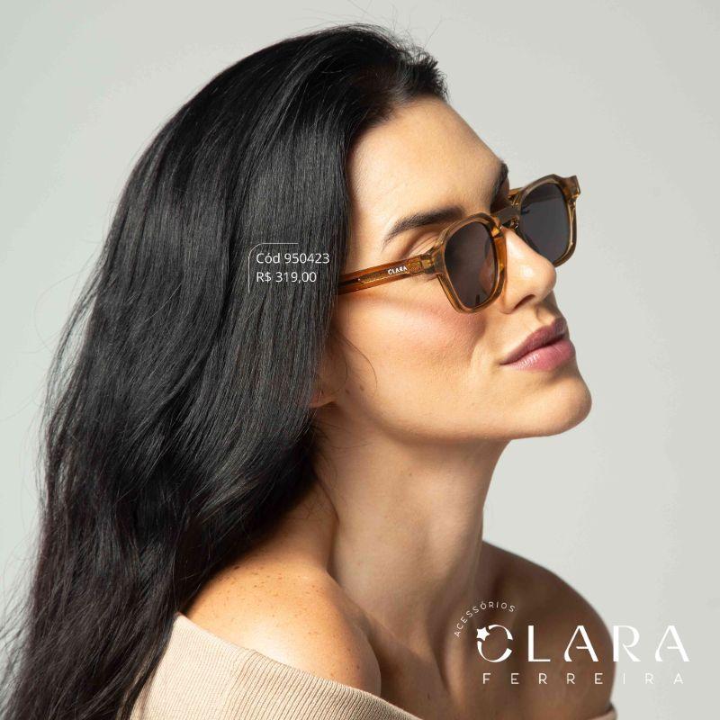 Óculos Solar REDONDO FUMÊ - INSPIRAÇÃO RAY-BAN - Lente Anti-impacto Polarizada - BK1001-C3