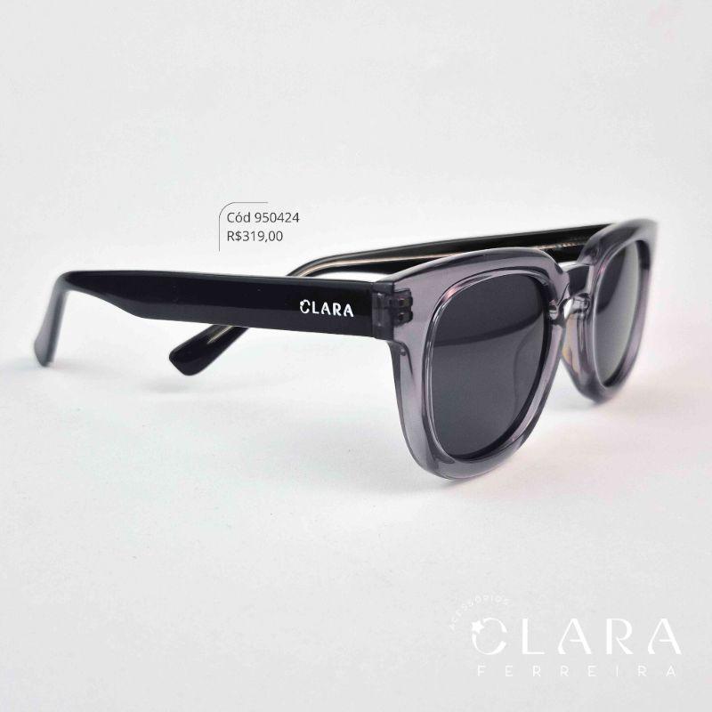 Óculos Solar REDONDO FUMÊ - INSPIRAÇÃO RAY-BAN - Lente Anti-impacto Polarizada - BK1019-C3