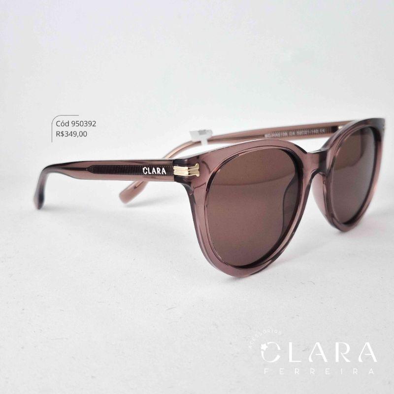 Óculos Solar REDONDO MARROM FUMÊ - INSPIRAÇÃO RAY-BAN - Lente Anti-impacto Polarizada - BCHA5106-C4