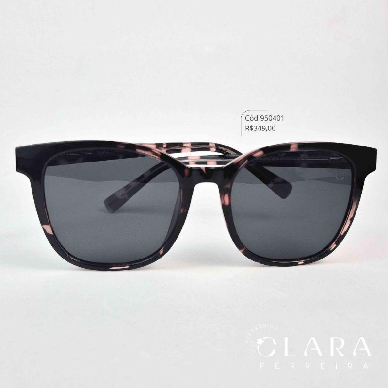 Óculos Solar REDONDO ONÇA PRETA - INSPIRAÇÃO RAY-BAN - Lente Anti-impacto Polarizada - HA10181B-C7