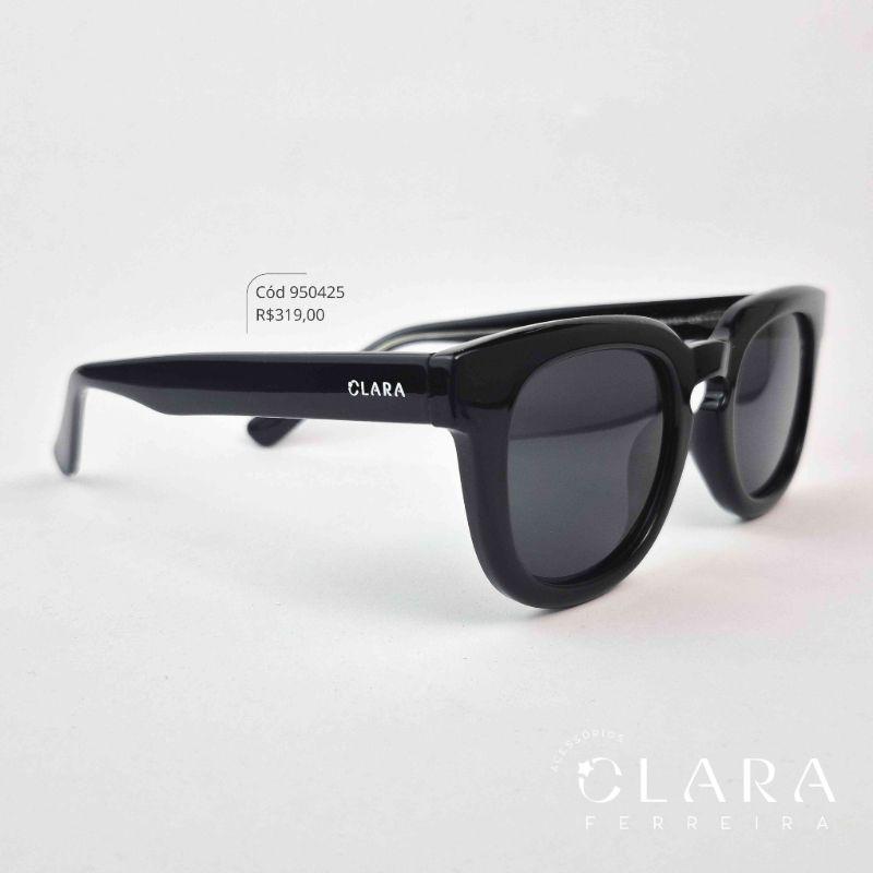Óculos Solar REDONDO PRETO - INSPIRAÇÃO RAY-BAN - Lente Anti-impacto Polarizada - BK1019-C1