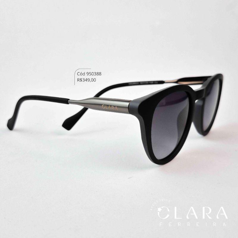 Óculos Solar REDONDO PRETO - INSPIRAÇÃO RAY-BAN - Lente Anti-impacto Polarizada - HA25031-C4