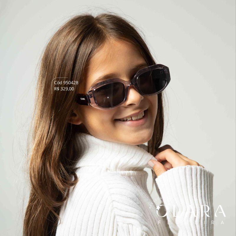 Óculos Solar RETRO FUMÊ - INSPIRAÇÃO GUCCI - Lente Anti-impacto Polarizada - BK1014-C6