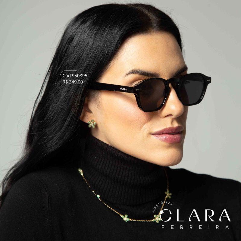 Óculos Solar WAYFARER PRETO - INSPIRAÇÃO RAY-BAN - Lente Anti-impacto Polarizada - BCHA20259-C1