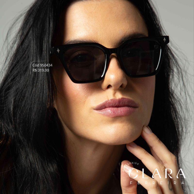 Óculos Solar WAYFARER PRETO - INSPIRAÇÃO RAY-BAN - Lente Anti-impacto Polarizada - BK1021-C1