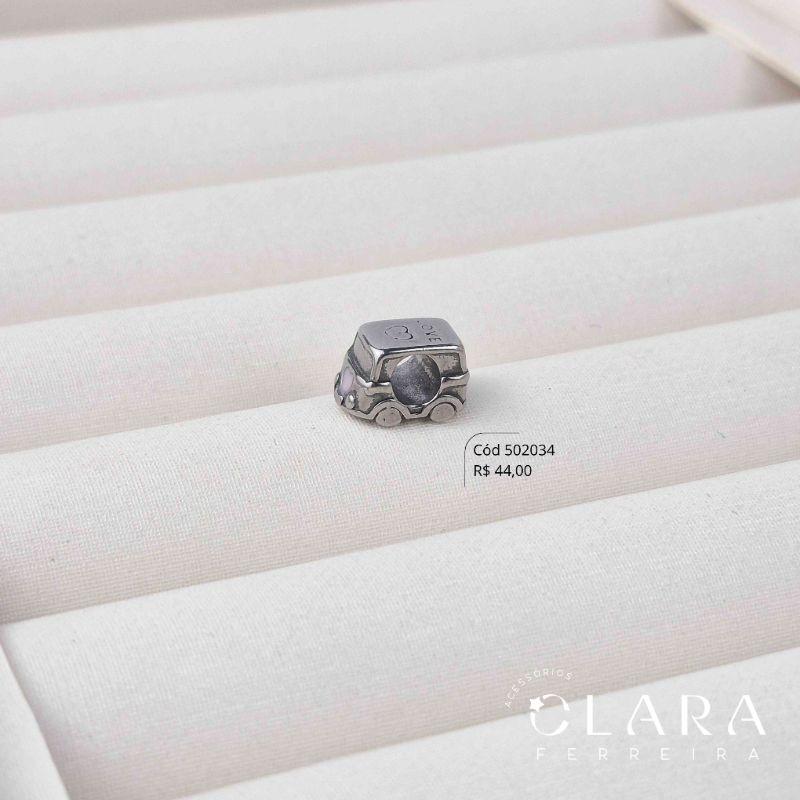 BERLOQUE SEPARADOR CARRO C/ TETO MANUSCRITO LOVE E 1 CORAÇÃO - 12X6MM - Aço