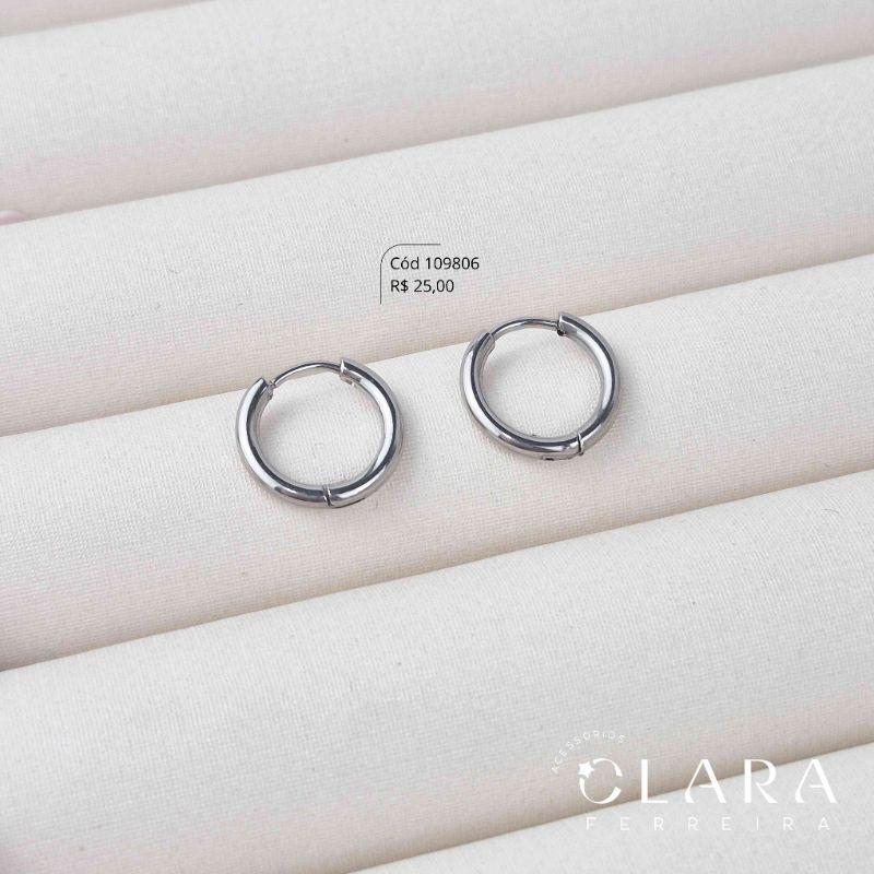 BRINCO ARGOLINHA CLICK LISA - 14X2MM - Aço