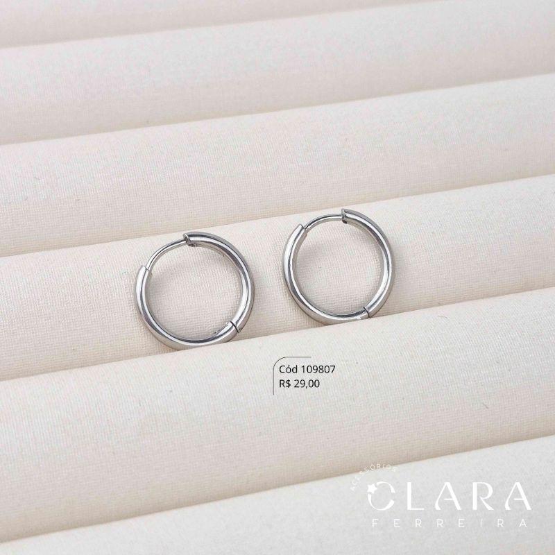 BRINCO ARGOLINHA CLICK LISA - 16X2MM - Aço