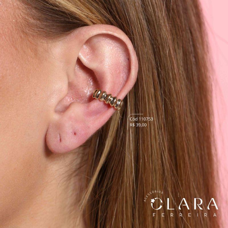 BRINCO PIERCING FAKE GOMINHOS LISOS - 5MM - Dourado