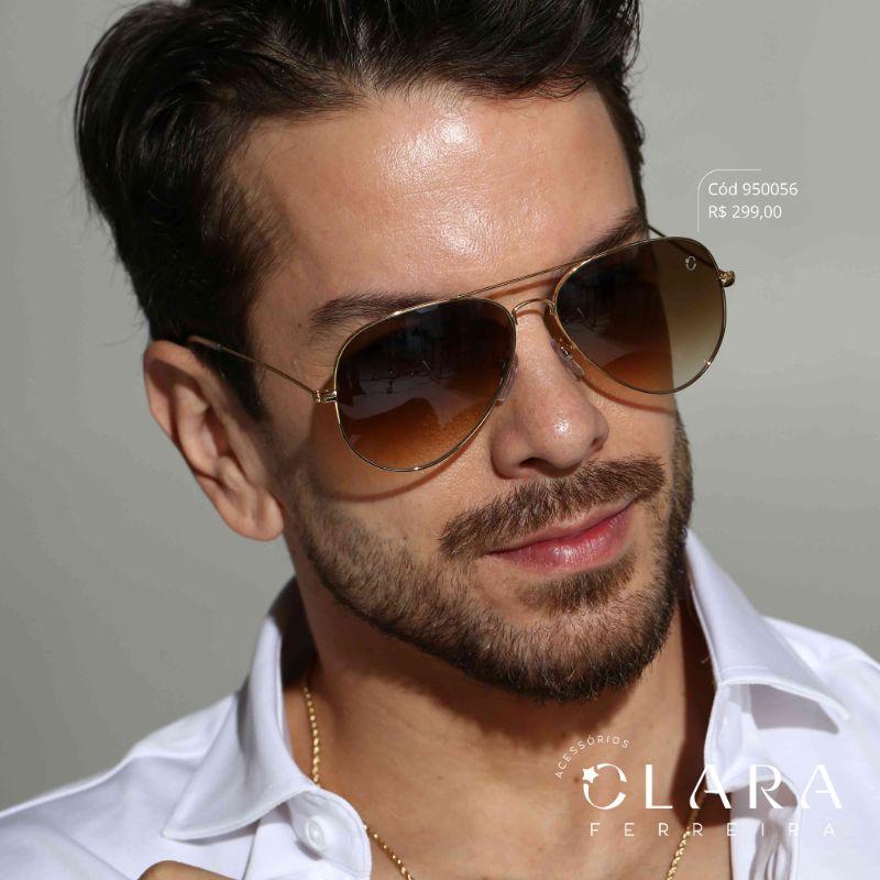 Óculos Solar AVIADOR - INSPIRAÇÃO RAY-BAN - Lente Cristal - SL8393-C2