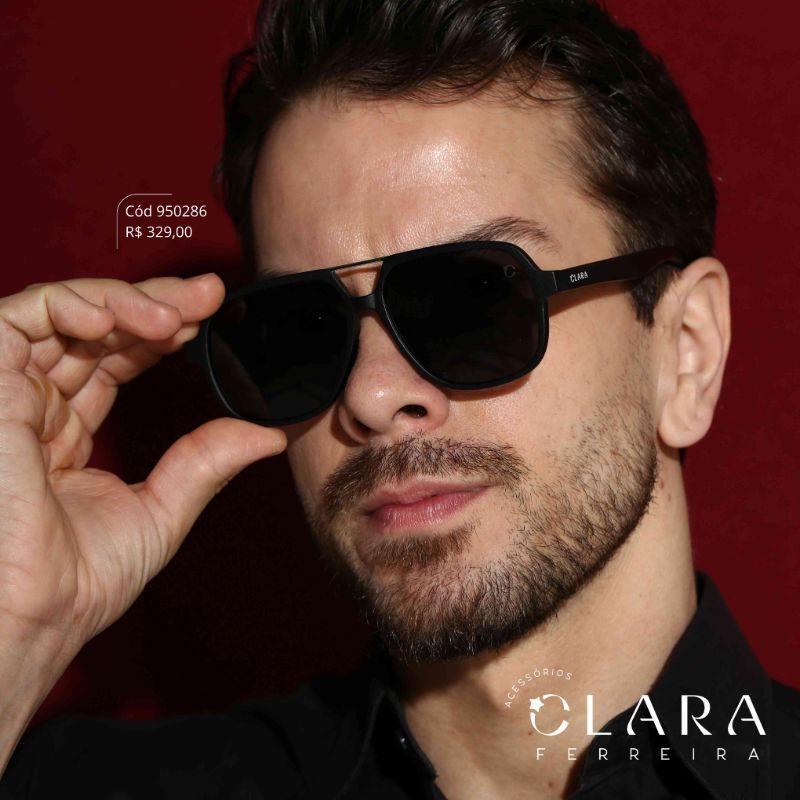 Óculos Solar AVIADOR PRETO - INSPIRAÇÃO RAY-BAN - Lente  - RM406-C1