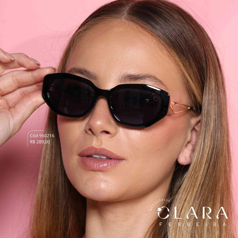 Óculos Solar RETRO PRETO - INSPIRAÇÃO TIFFANY  - Lente Resina - CY59102-C1