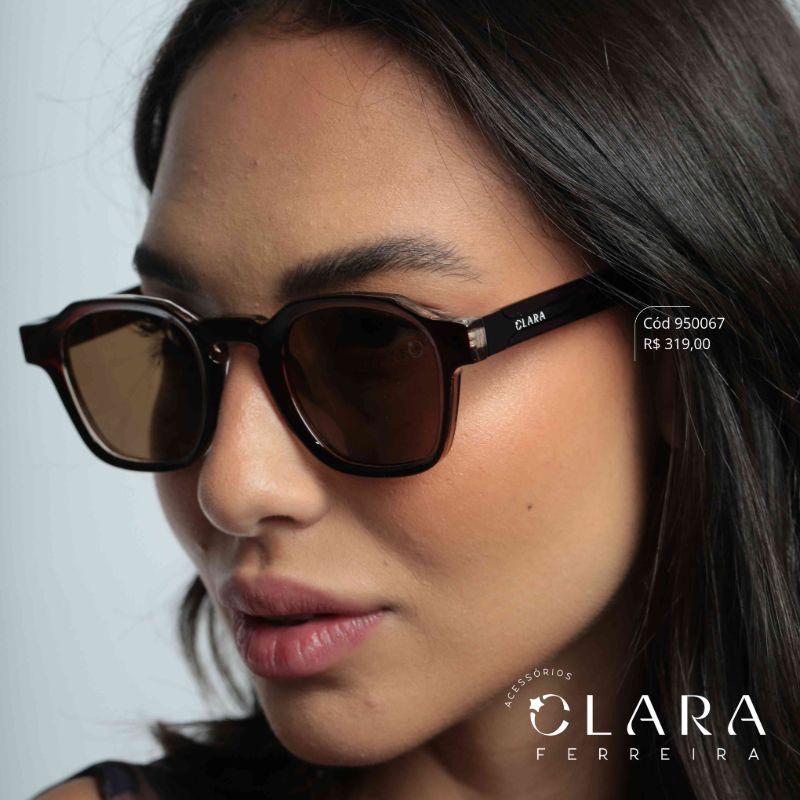 Óculos Solar WAYFARER MARROM - INSPIRAÇÃO RAY-BAN - Lente Anti-impacto Polarizada - BK1001-C8