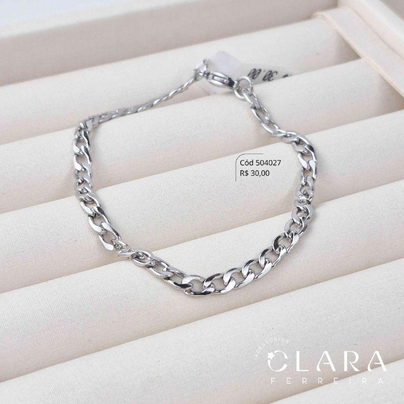 PULSEIRA GRUMET 1x1 - 4MM - 21CM - Aço