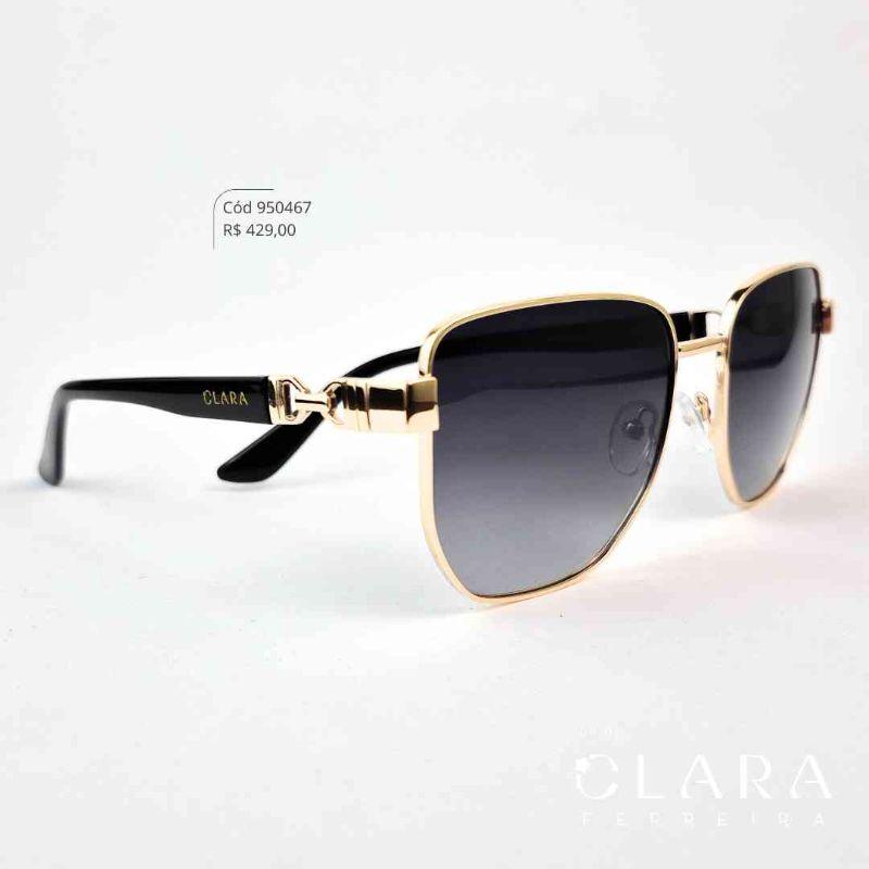 Óculos Solar QUADRADO ARMAÇÃO EM METAL - INSPIRAÇÃO TIFFANY - Lente Anti-impacto Polarizada - BL6121-C1