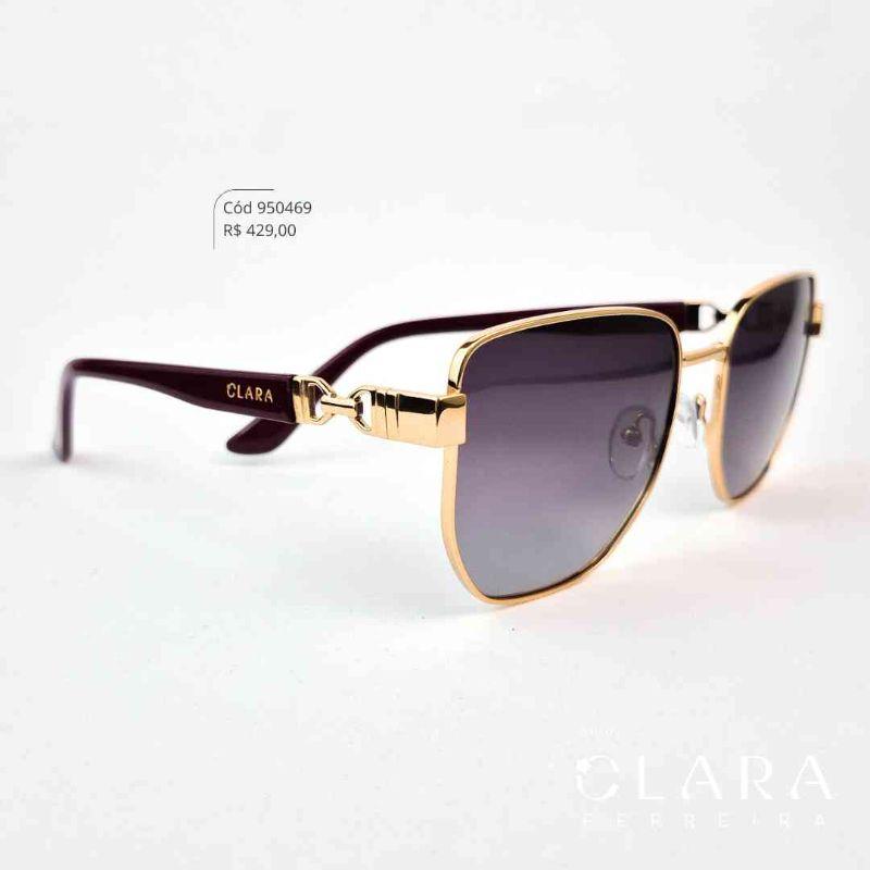 Óculos Solar QUADRADO ARMAÇÃO EM METAL - INSPIRAÇÃO TIFFANY - Lente Anti-impacto Polarizada - BL6121-C5
