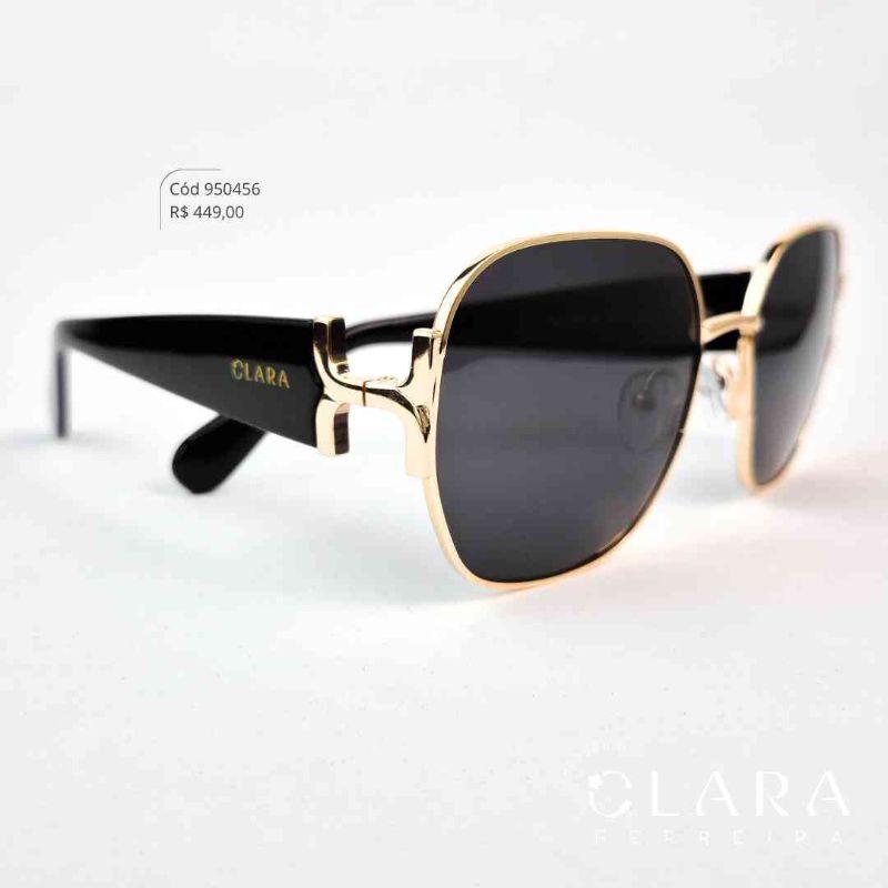 Óculos Solar REDONDO ARMAÇÃO EM METAL - INSPIRAÇÃO CHANEL - Lente Anti-impacto Polarizada - BL6125P-C1