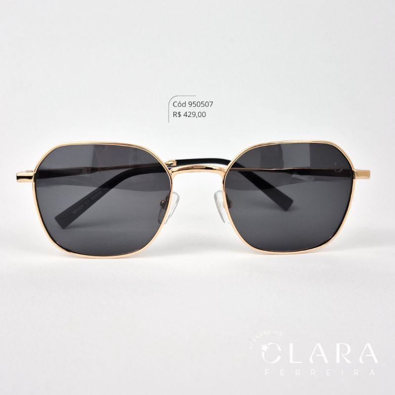 Óculos Solar REDONDO ARMAÇÃO EM METAL - INSPIRAÇÃO RAY-BAN - Lente Anti-impacto Polarizada - MV024-C1