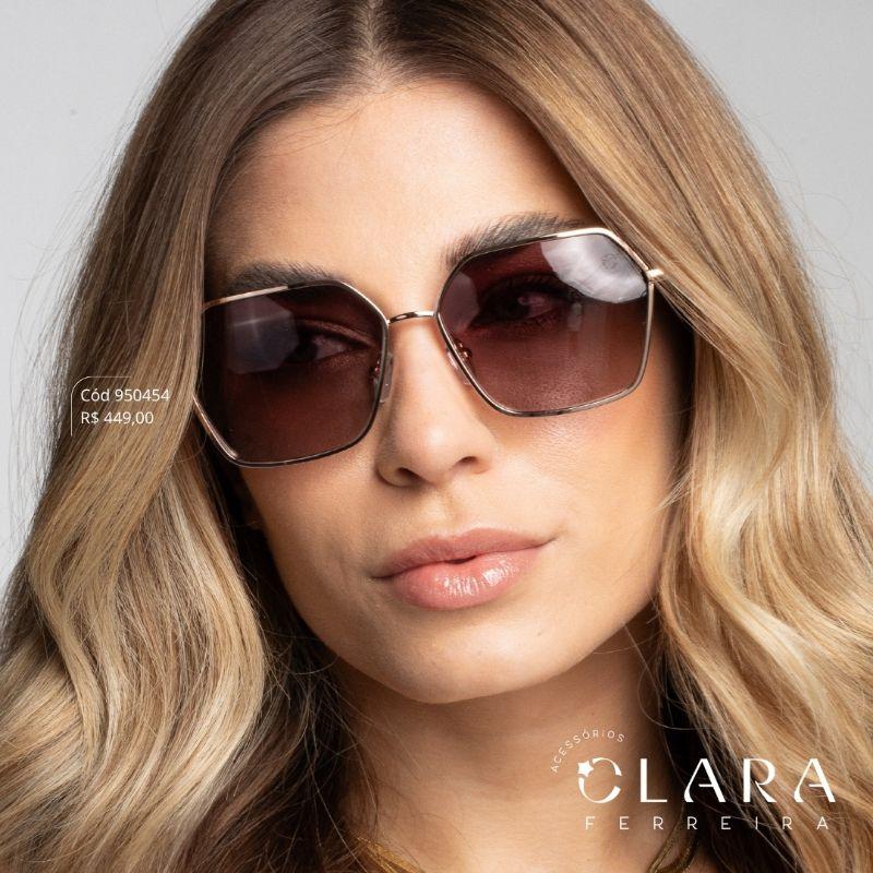 Óculos Solar REDONDO ARMAÇÃO EM METAL - INSPIRAÇÃO RAY-BAN - Lente - BL6116P-C3