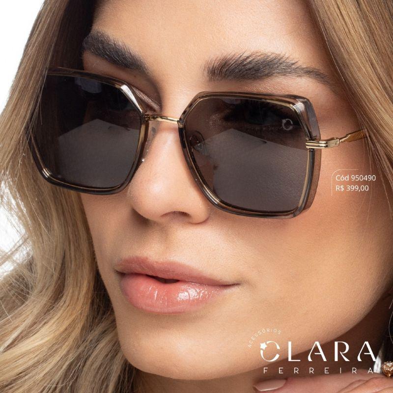 Óculos Solar REDONDO FUMÊ - INSPIRAÇÃO RAY-BAN - Lente Anti-impacto Polarizada - MP9235-C1