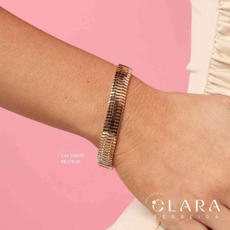PULSEIRA MALHA COBRA C/ FEIXO GAVETA - 10MM - 17CM - Dourado