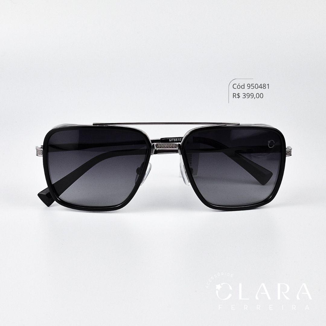 Óculos Solar AVIADOR ARMAÇÃO EM METAL - INSPIRAÇÃO RAY-BAN - Lente Anti-impacto Polarizada - MT8610-10-P55-C32